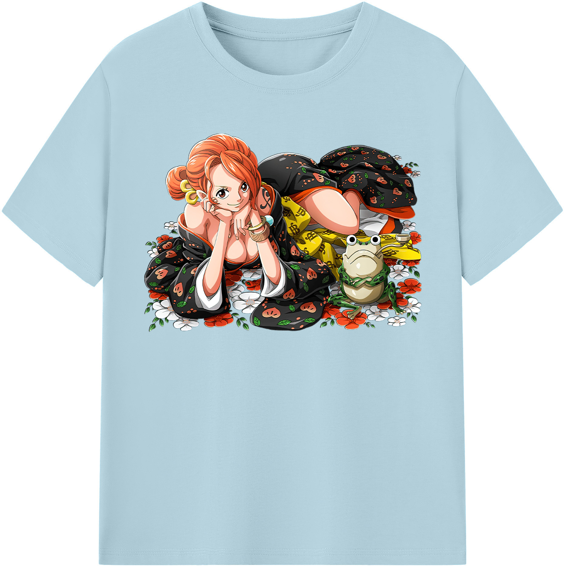 ワンピース ナミ ONE PIECE Nami 綿100％半袖Tシャツ（フロントプリント）